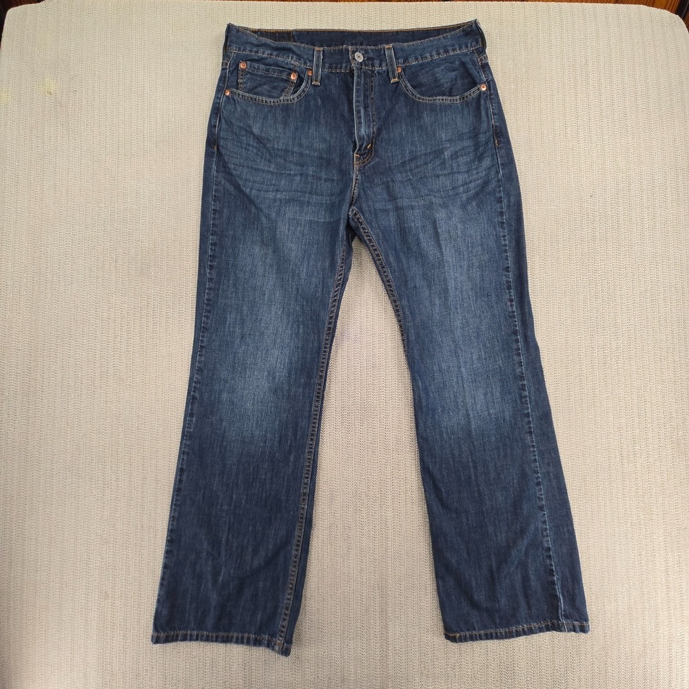 Levi's 527 Jeans Mens 34x30 Blue Denim Low Boot Cut Medium Wash Pants